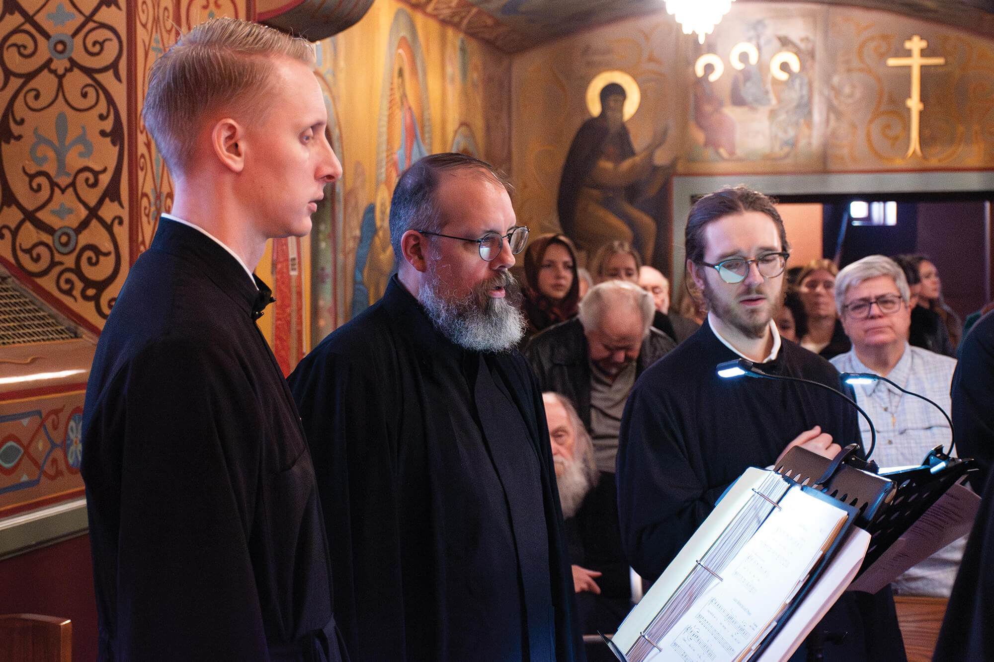 St. Tikhon's Seminary Community Mission Choir seminarians singing