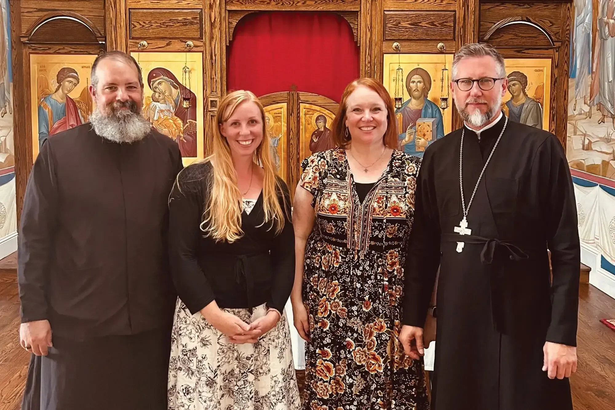 St. Tikhon's Seminary Stories Fr. Seraphim Crossman and his wife with Fr. David Bozeman and wife.