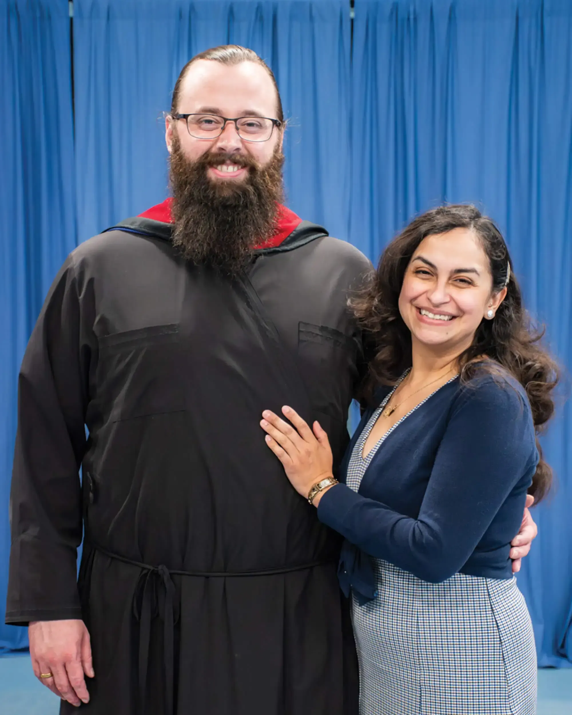 St. Tikhon's Seminary Stories Joshua Brown with wife at graduation.