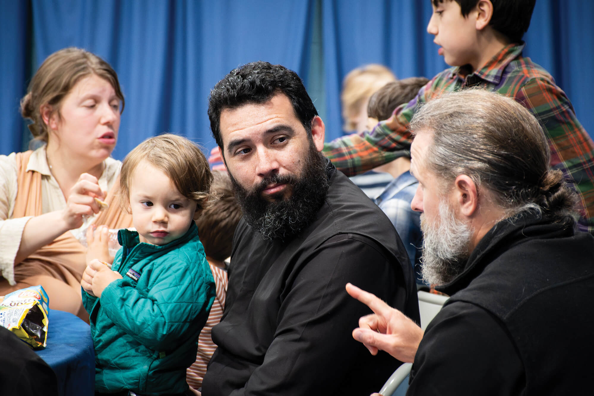 St. Tikhon's Seminary Community Married Student Housing seminary families visiting.